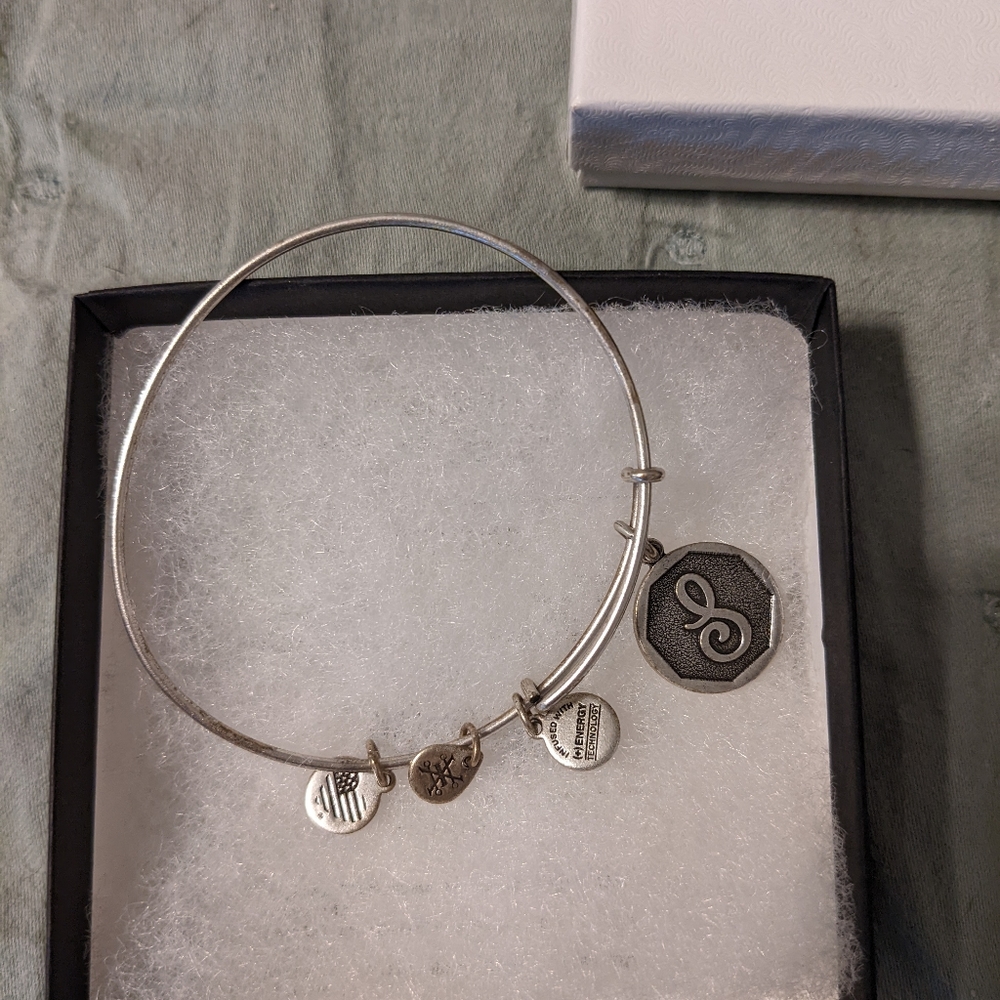 Alex and Ani S initial Bracelet